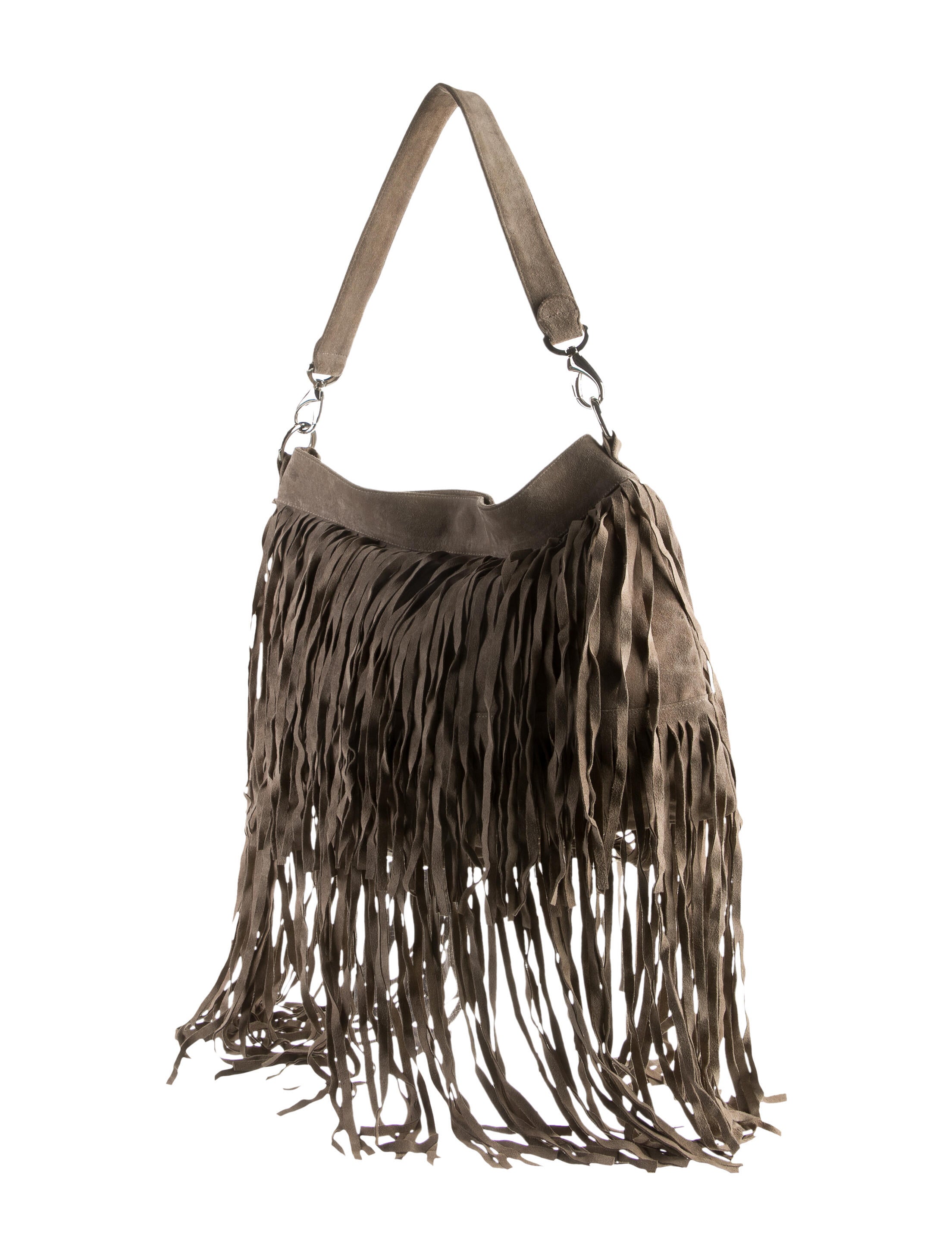 ThePerfext Fringe Suede Shoulder Bag